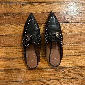 Givenchy Leather Studded Flats/Mules/Slides